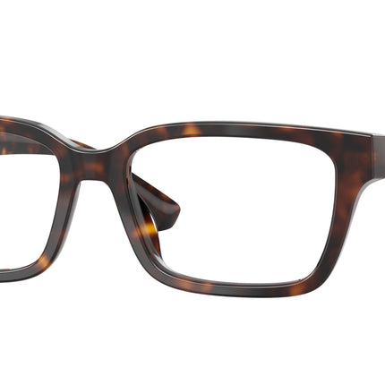 Burberry BE2453F Rectangle Eyeglasses  4205-Dark Havana 55-145-17 - Color Map Brown