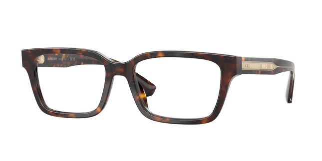 Burberry BE2453F Rectangle Eyeglasses  4205-Dark Havana 55-145-17 - Color Map Brown