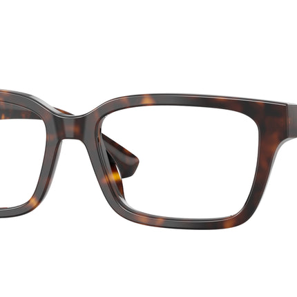 Burberry BE2453 Rectangle Eyeglasses  4205-Dark Havana 55-145-17 - Color Map Brown