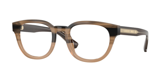Burberry BE2454 Round Eyeglasses  4207-Striped Beige 51-145-21 - Color Map Beige