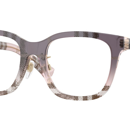 Burberry BE2455F Square Eyeglasses  4220-Check Gradient Bow 52-140-19 - Color Map Pink