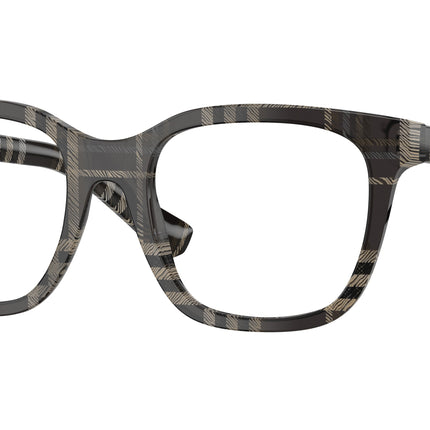 Burberry BE2455 Square Eyeglasses  4199-Check Grey 52-140-19 - Color Map Grey