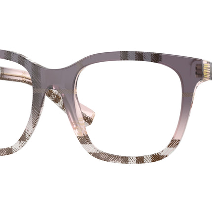Burberry BE2455 Square Eyeglasses  4220-Check Gradient Bow 52-140-19 - Color Map Pink