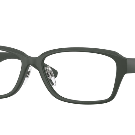 Burberry BE2461D Rectangle Eyeglasses  4232-Matte Green 56-145-15 - Color Map Green
