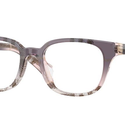 Burberry BE2462D Square Eyeglasses  4220-Check Gradient Bow 50-140-18 - Color Map Pink