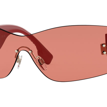 Burberry BELLA BE3137 Rectangle Sunglasses  110984-Pink 0-140-145 - Color Map Pink