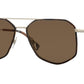 Burberry OZWALD BE3139 Irregular Sunglasses  110973-Light Gold/Dark Havana 58-150-15 - Color Map Gold