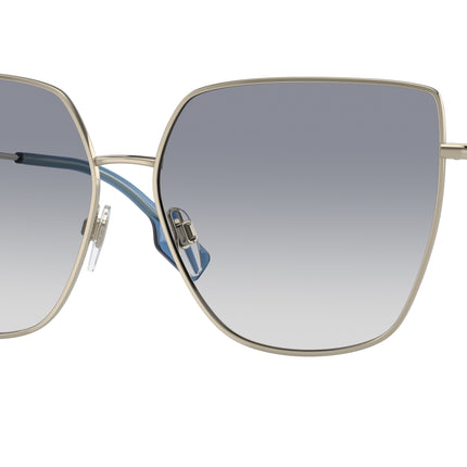 Burberry ALEXIS BE3143 Irregular Sunglasses  110979-Light Gold 61-140-14 - Color Map Gold