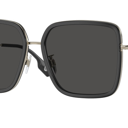 Burberry DIONNE BE3145D Square Sunglasses  110987-Black 58-140-16 - Color Map Black