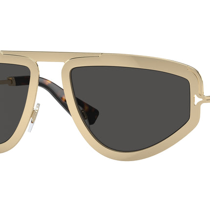 Burberry BE3150 Irregular Sunglasses  110987-Light Gold 56-140-19 - Color Map Gold
