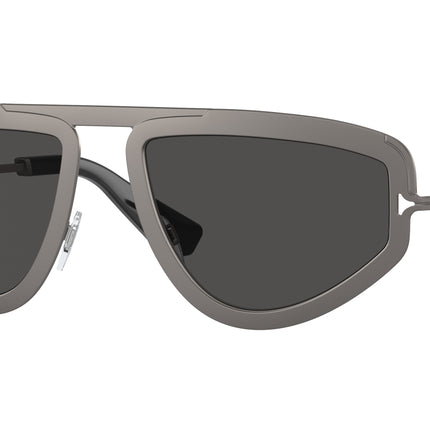 Burberry BE3150 Irregular Sunglasses  131687-Dark Grey 56-140-19 - Color Map Grey