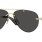 Burberry BE3151 Pilot Sunglasses  110987-Light Gold 60-140-13 - Color Map Gold