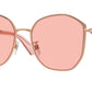 Burberry BE3153D Irregular Sunglasses  1337/5-Pink Gold 57-145-19 - Color Map Pink