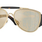 Burberry BE3161 Pilot Sunglasses  1109P4-Light Gold 60-130-18 - Color Map Gold