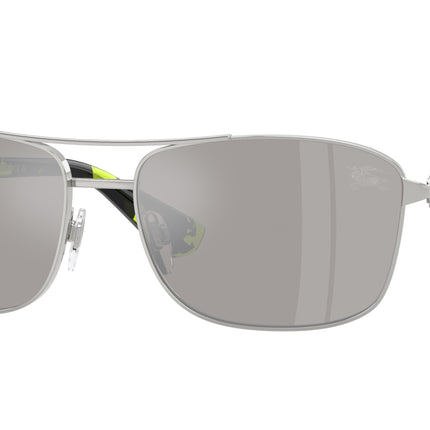 Burberry BE3163 Rectangle Sunglasses  10056G-Silver 60-140-17 - Color Map Silver