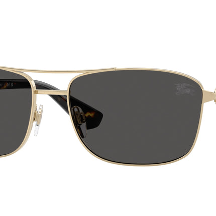 Burberry BE3163 Rectangle Sunglasses  110987-Light Gold 60-140-17 - Color Map Gold