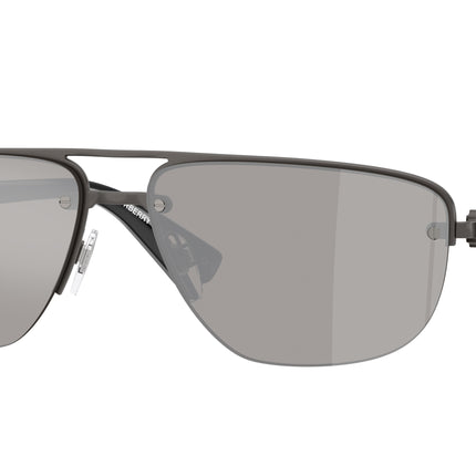 Burberry BE3164 Irregular Sunglasses  13166G-Matte Grey 63-140-15 - Color Map Grey