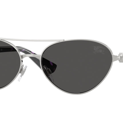 Burberry BE3165 Irregular Sunglasses  100587-Silver 58-140-17 - Color Map Silver