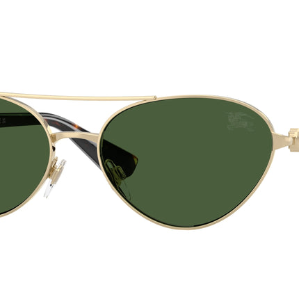 Burberry BE3165 Irregular Sunglasses  110971-Light Gold 58-140-17 - Color Map Gold