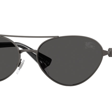 Burberry BE3165 Irregular Sunglasses  131687-Matte Grey 58-140-17 - Color Map Grey