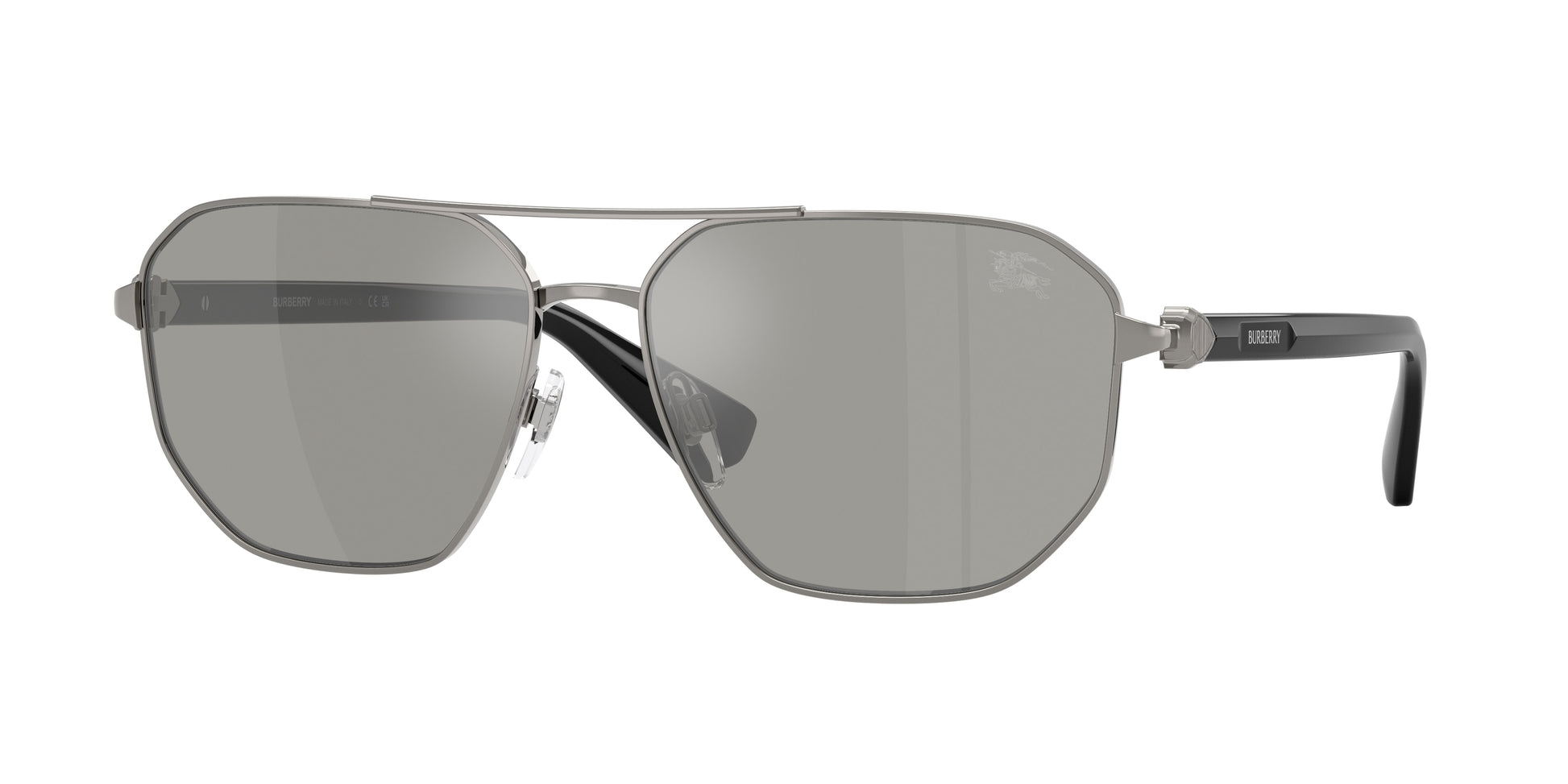 Burberry BE3166 Pilot Sunglasses  10036G-Gunmetal 60-140-15 - Color Map Grey