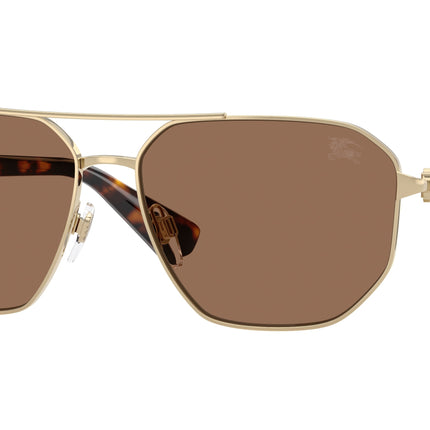 Burberry BE3166 Pilot Sunglasses  110973-Light Gold 60-140-15 - Color Map Gold