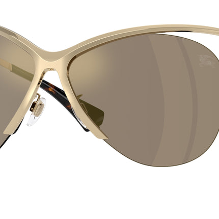 Burberry BE3168 Cat Eye Sunglasses  11095A-Light Gold 0-125-137 - Color Map Gold
