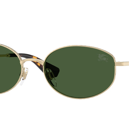 Burberry BE3169 Oval Sunglasses  110971-Light Gold 55-140-18 - Color Map Gold