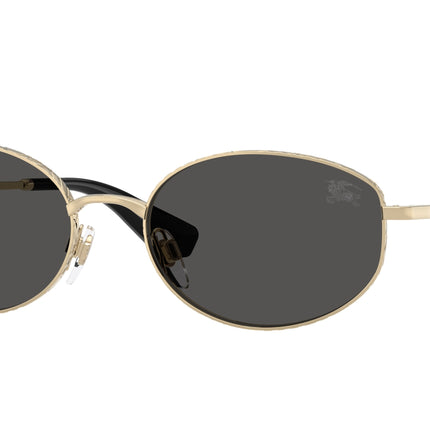 Burberry BE3169 Oval Sunglasses  110987-Light Gold 55-140-18 - Color Map Gold
