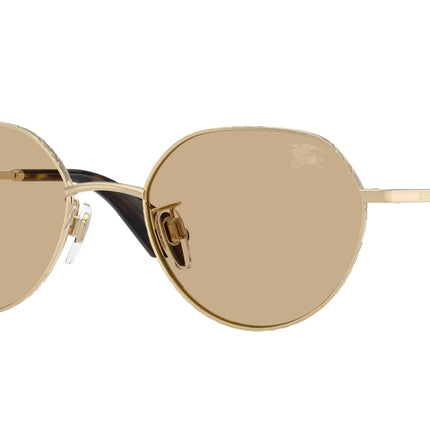 Burberry BE3173D Round Sunglasses  110973-Light Gold 51-145-19 - Color Map Gold