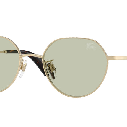 Burberry BE3173D Round Sunglasses  1109/2-Light Gold 51-145-19 - Color Map Gold