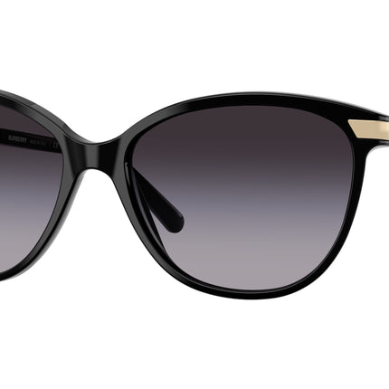 Burberry BE4216 Cat Eye Sunglasses  30018G-Black 57-140-16 - Color Map Black