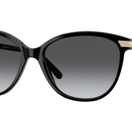 Burberry BE4216 Cat Eye Sunglasses  3001T3-Black 57-140-16 - Color Map Black