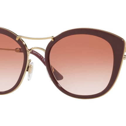 Burberry BE4251Q Round Sunglasses  340313-Bordeaux 53-140-20 - Color Map Red