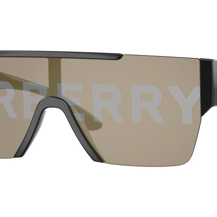 Burberry BE4291 Rectangle Sunglasses  3001/G-Black 38-140-138 - Color Map Black