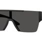 Burberry BE4291 Rectangle Sunglasses  346487-Matte Black 38-140-138 - Color Map Black