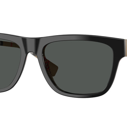 Burberry BE4293 Square Sunglasses  380687-Top Black On Vintage Check 56-145-17 - Color Map Black