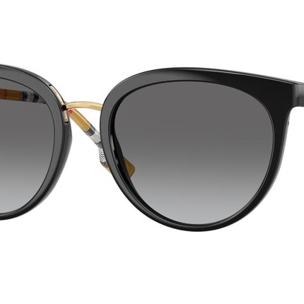 Burberry WILLOW BE4316 Phantos Sunglasses  385311-Black 54-140-19 - Color Map Black