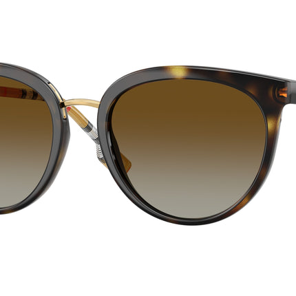 Burberry WILLOW BE4316 Phantos Sunglasses  3854T5-Dark Havana 54-140-19 - Color Map Brown