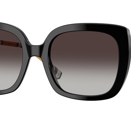 Burberry CAROLL BE4323 Square Sunglasses  38538G-Black 54-140-20 - Color Map Black