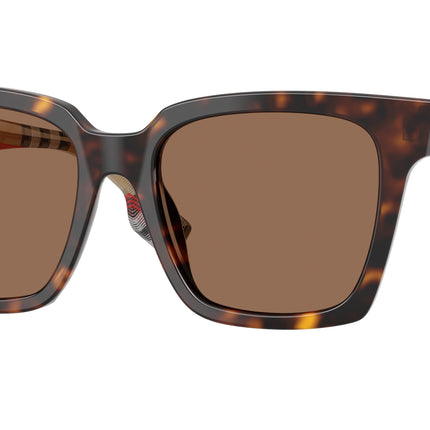 Burberry MAPLE BE4335 Square Sunglasses  390373-Dark Havana 53-140-18 - Color Map Brown