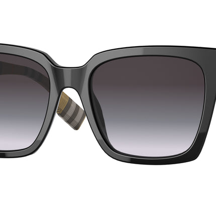 Burberry MAPLE BE4335 Square Sunglasses  39298G-Black 53-140-18 - Color Map Black