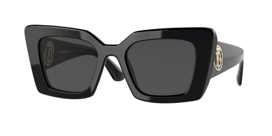Burberry DAISY BE4344 Square Sunglasses  300187-Black 51-140-20 - Color Map Black