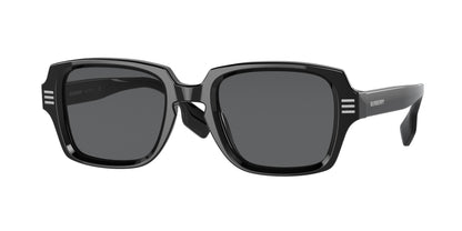 Burberry ELDON BE4349 Rectangle Sunglasses  300187-Black 51-145-22 - Color Map Black