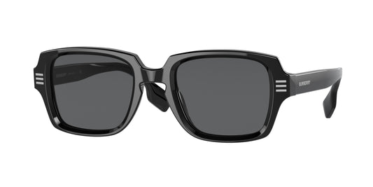 Burberry ELDON BE4349 Rectangle Sunglasses  300187-Black 51-145-22 - Color Map Black