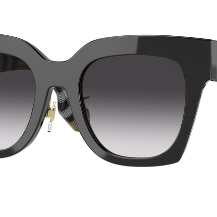 Burberry KITTY BE4364F Square Sunglasses  39428G-Black 51-145-21 - Color Map Black