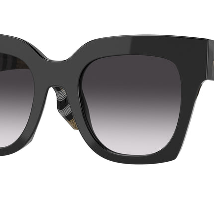 Burberry KITTY BE4364 Square Sunglasses  39428G-Black 49-145-21 - Color Map Black