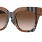 Burberry KITTY BE4364 Square Sunglasses  396713-Brown Check 49-145-21 - Color Map Brown