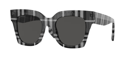 Burberry KITTY BE4364 Square Sunglasses  399487-Check White/Black 49-145-21 - Color Map White