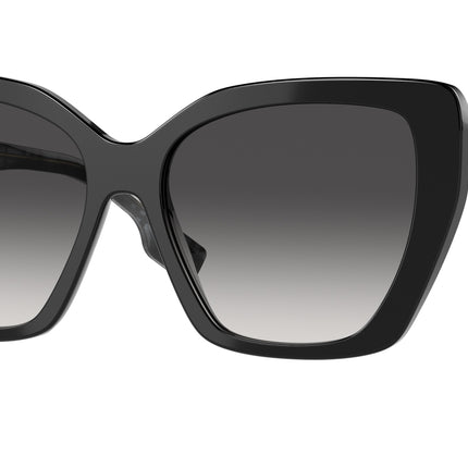 Burberry TAMSIN BE4366 Cat Eye Sunglasses  39808G-Black 55-140-16 - Color Map Black